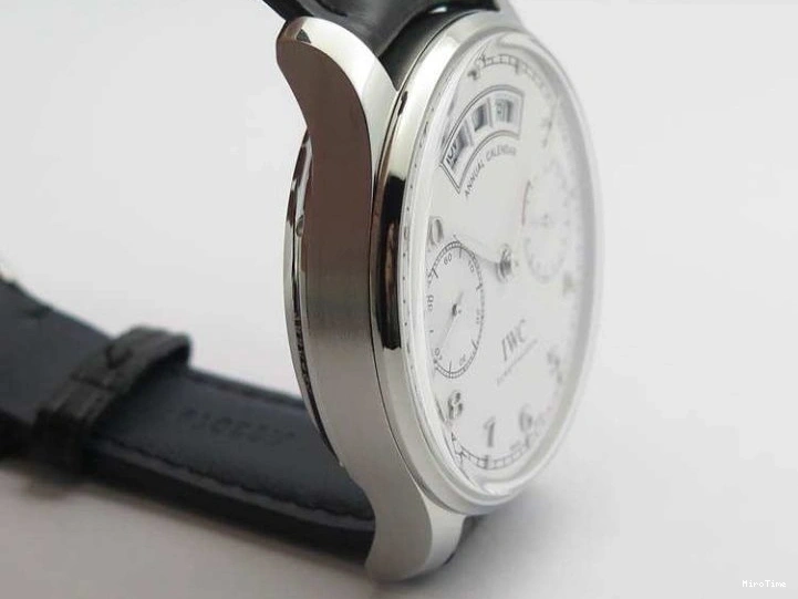 MIROTIME 0421 SportInspired Portuguese Real PR Real Annual Calendar IW503501 YLF 1:1 Best Edition White Dial On Leather Strap A 7241